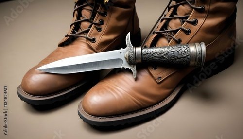 A dagger concealed within a boot a last resort fo photo