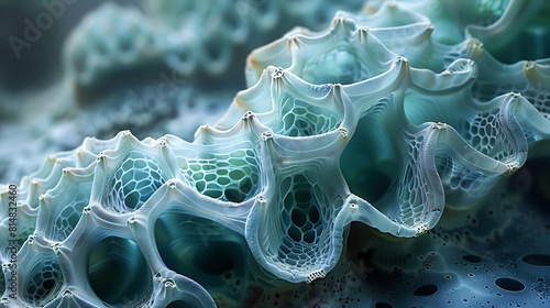 Behold the mesmerizing beauty of a plant cell's Golgi apparatus, where membranes stack and unfold like origami sculptures.