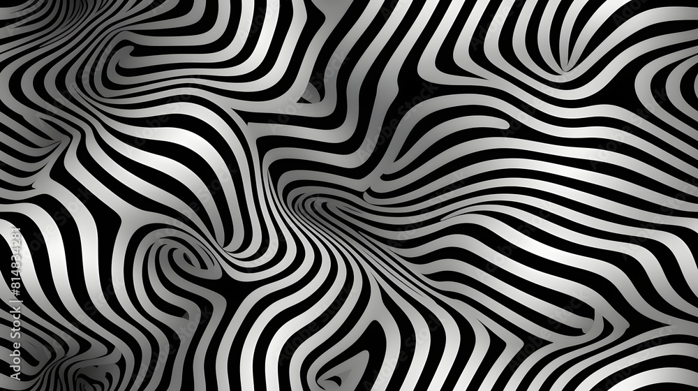 Fototapeta premium op art piece that subtly includes a cryptid in its design poster background