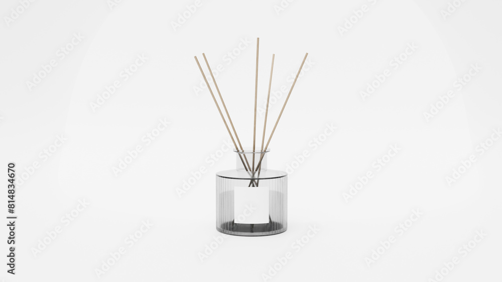 a glass vase with sticks in it a glass vase with sticks in it