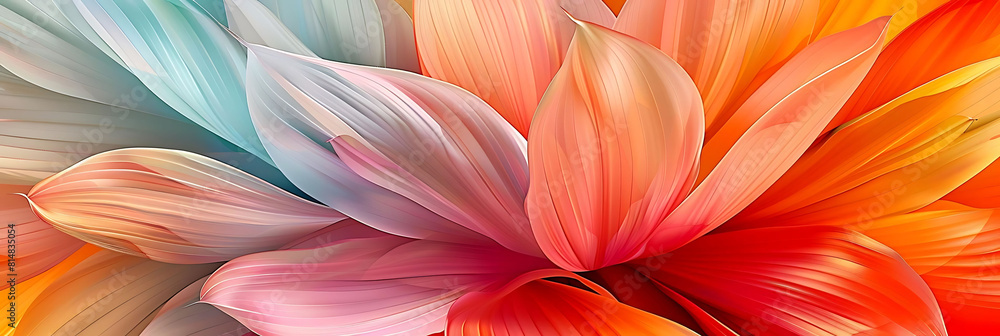 abstract flower petal background featuring a vibrant yellow and orange flower