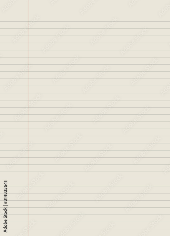 Notebook paper background. Lined notebook paper Notebook paper background. Lined notebook paper
