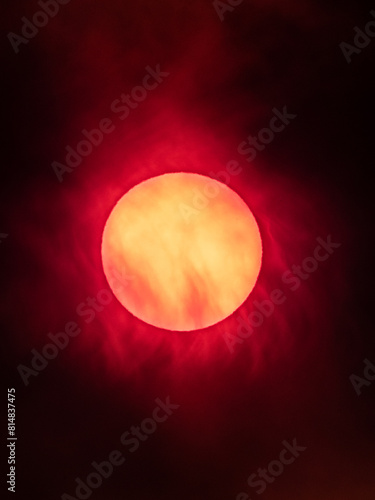 sol en atardecer