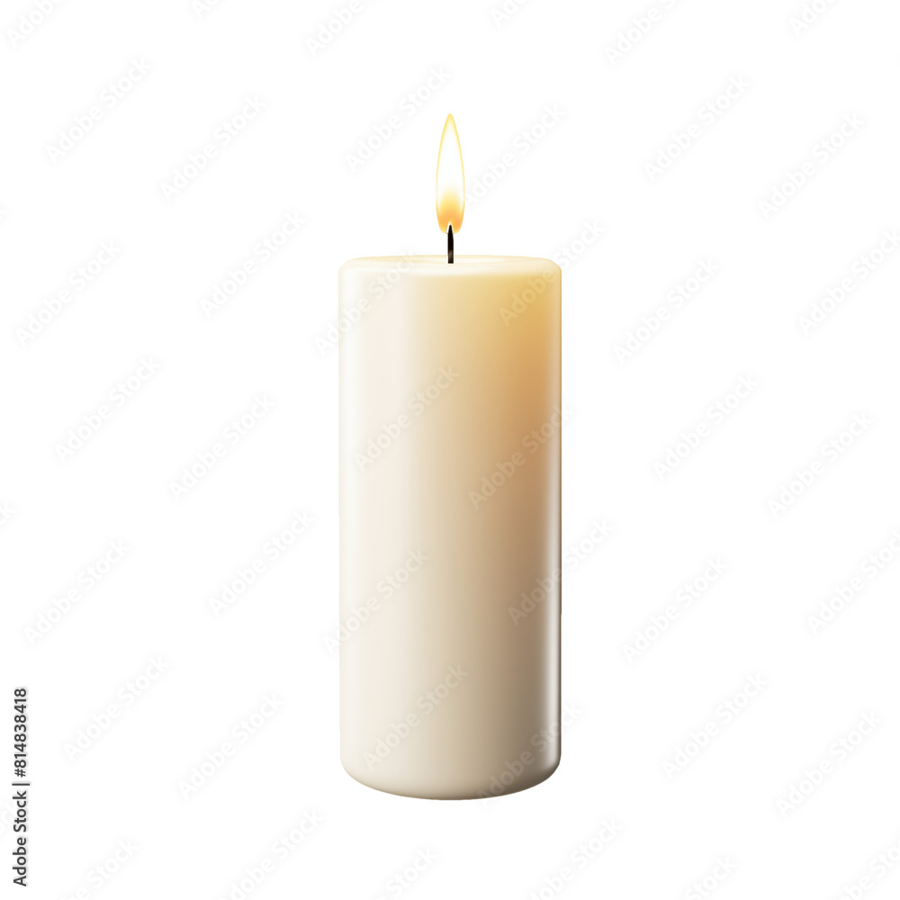 white candle on white background white candle on white background