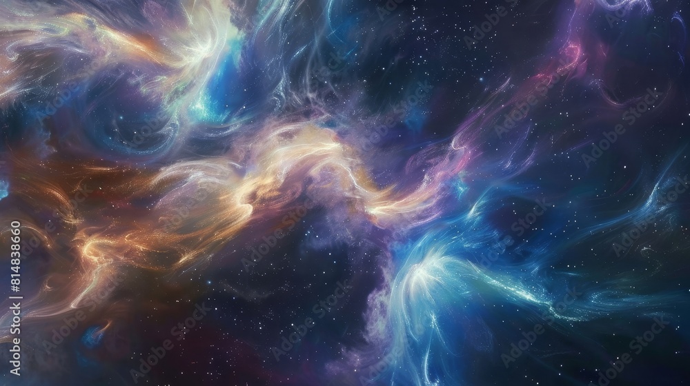 Galactic symphony of swirling nebulae and light Galactic symphony of swirling nebulae and light