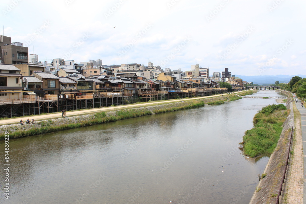 Fototapeta premium 京都の鴨川沿え