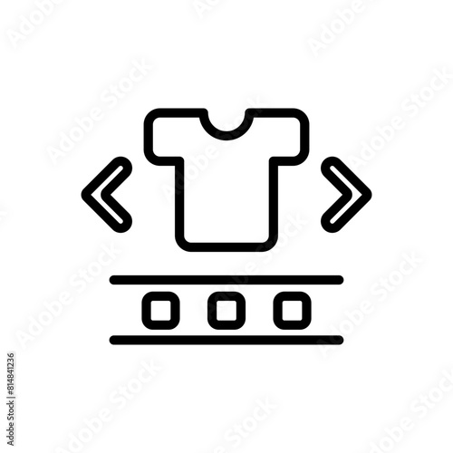 Virtual reality shopping line icon. Metaverse icon. Cryptocurrency icon isolated on white background. Transparent background, minimalist symbol. Vector images