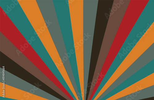 Vector illustration. Abstract, geometric, light, sunrise or sunset.
