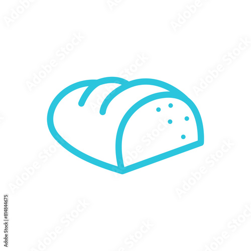 Homemade bread icon. Isolated on white background. From blue icon set.