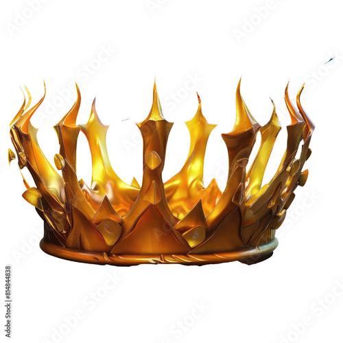 crown isolated on transparent background photo