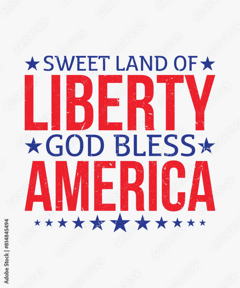 Sweet land of liberty god bless america t shirt design Sweet land of liberty god bless america t shirt design