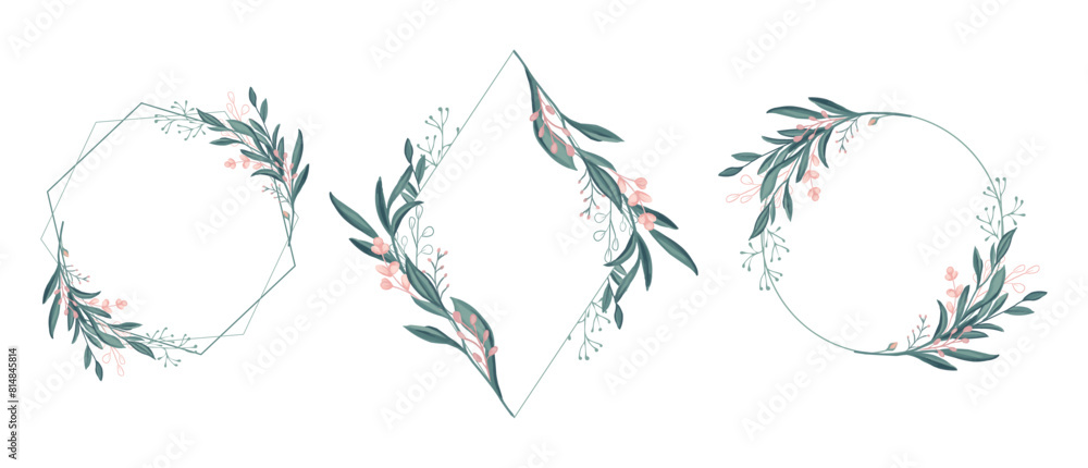 Leaves frames for wedding Leaves frames for wedding