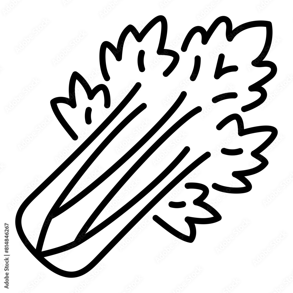 Obraz premium celery icon illustration