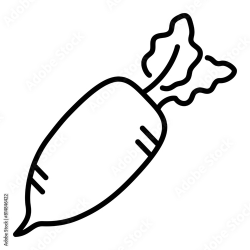radish icon illustration