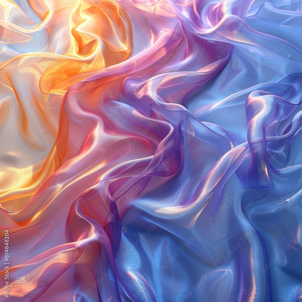 Obraz premium Close up of transparent plastic clothing, upcycling trend，Trendy Upgrade: Captivating Transparent Plastic Fashion in 4K HD Wallpaper