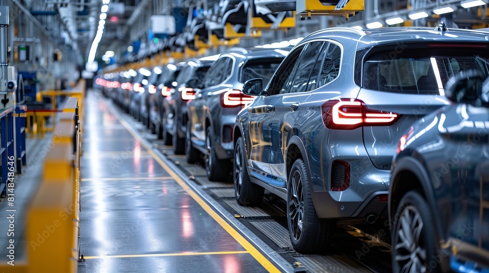 Vibrant automotive wires in state-of-the-art facility, technology advancements in industry Vibrant automotive wires in state-of-the-art facility, technology advancements in industry