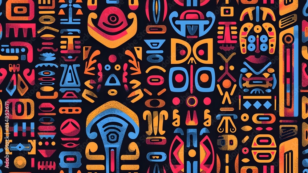 Vibrant Geometric Abstract Shapes Pattern Design Vibrant Geometric Abstract Shapes Pattern Design