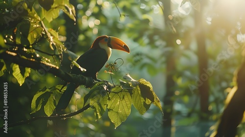 Toucan in the jungle photo