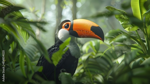 Toucan in the jungle photo