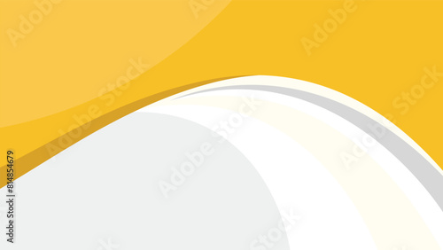 Yellow curve wave vector abstract background. 4k vector background design