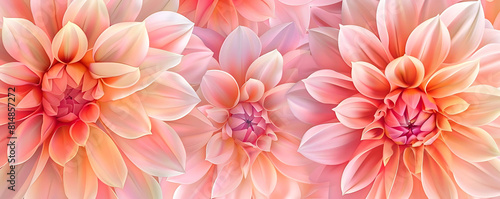 design of dahlia flower on a pink background © YOGI C