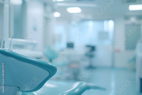 Blurred image of a modern dental clinic