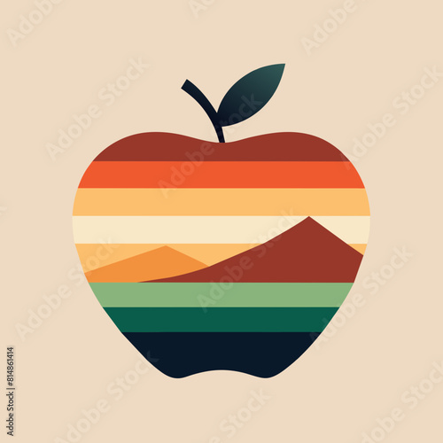             Apple icon logo vector illustration.
