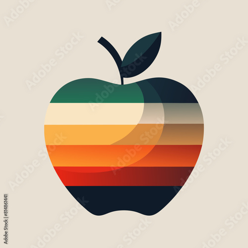             Apple icon logo vector illustration.
