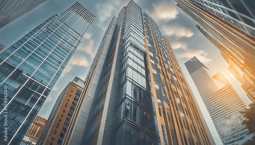 Obraz premium city skyscrapers