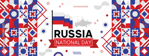 Russia National Day Vector Design Template
