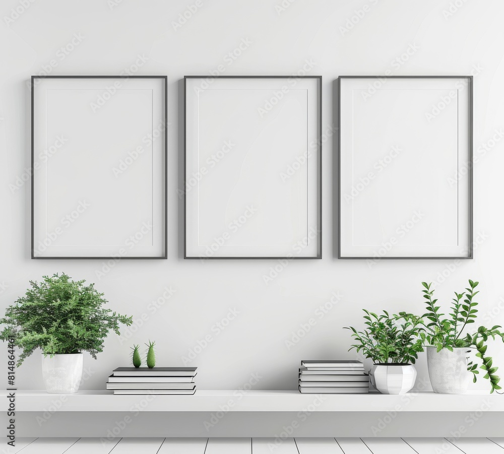 mock up poster frame in modern interior background, interior space, living room, Contemporary style, 3D render, 3D illustration. mock up poster frame in modern interior background, interior space, living room, Contemporary style, 3D render, 3D illustration.