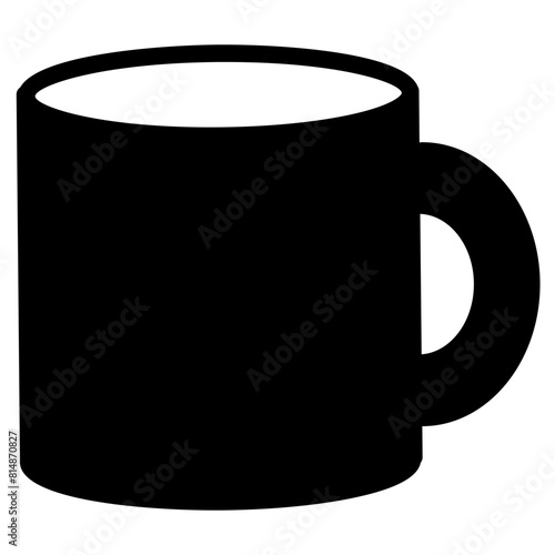 Mug Icon in Solid Style