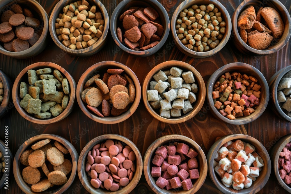 gourmet dog food arranged in bowl nutritious and appetizing meal ai generated image gourmet dog food arranged in bowl nutritious and appetizing meal ai generated image