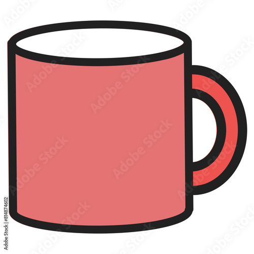 Mug Icon in Filled Line Style