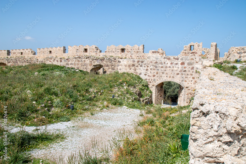 castle ruins of Antimachia Castle Kos Island South Aegean Region (Südliche Ägäis) Greece castle ruins of Antimachia Castle Kos Island South Aegean Region (Südliche Ägäis) Greece