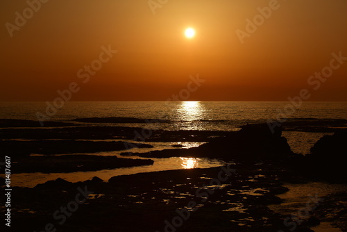 佐渡島の夕焼け