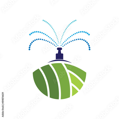Irrigation logo design vector. Icon Symbol. Template Illustration