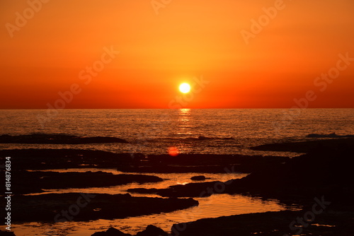 佐渡島の夕焼け