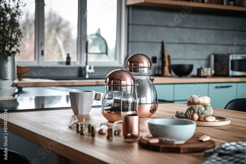 Modern Scandinavian Kitchen with Urban View
