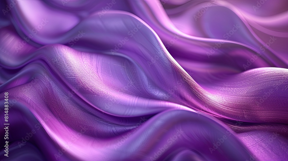 Abstract purple satin or silk fabric with soft waves background Abstract purple satin or silk fabric with soft waves background