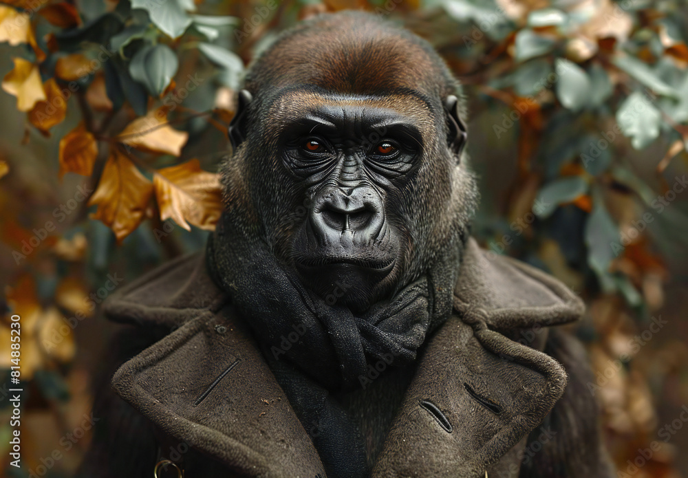 Gorilla in Luxury Coat Outfits Gorilla in Luxury Coat Outfits