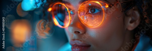 female physicist conducting experiments to study the behavior of electromagnetic waves photo