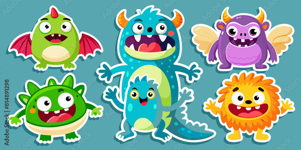 Stickers monsters for kids Stickers monsters for kids