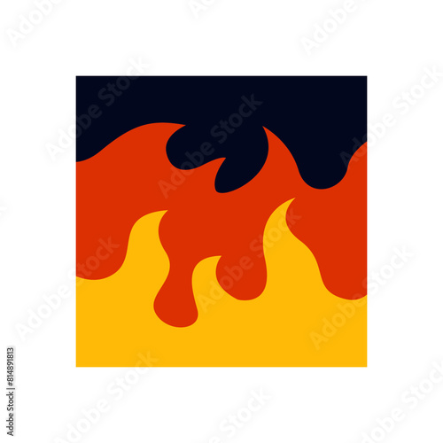 geometric graphics and warm patterns