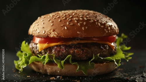 Classic Indulgence  Anthropic Inspired American Burger photo