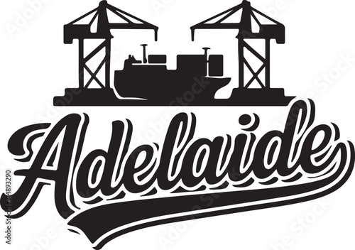 Adelaide Ship Silhouette Vector