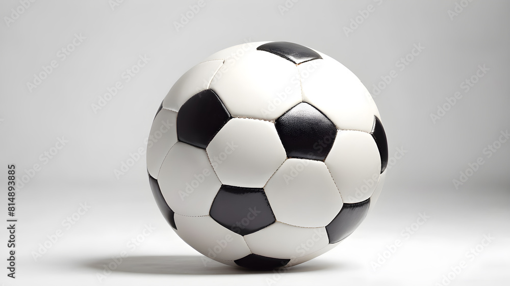 Soccer ball in front of the background, Generative AI Soccer ball in front of the background, Generative AI