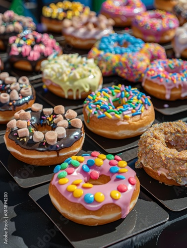 donuts with elaborate designs, judged on creativity and speed 