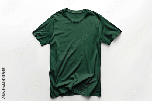 A green t - shirt on a white background. photo