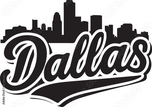 Dallas Skyline Silhouette